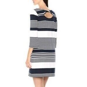 NWT Lilly Pulitzer Bay Dress True Navy Coconut Stripe Jacquard